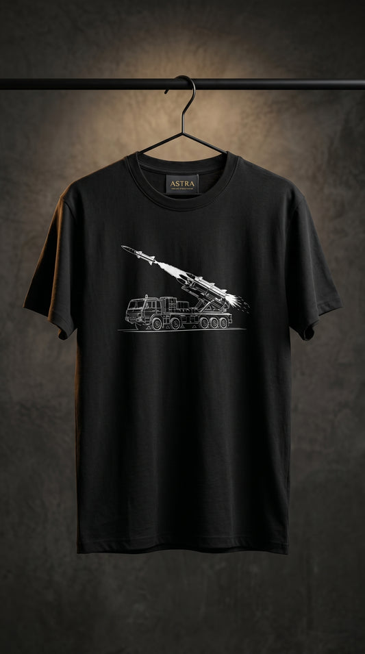 Akash missile t shirt India defence design