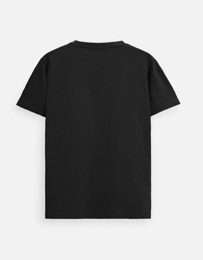 Inksara Sarafa Night Market premium Unisex Supima T-shirt, luxury streetwear featuring minimalist midnight food culture typography, high-end Indori fashion in soft-touch cotton.