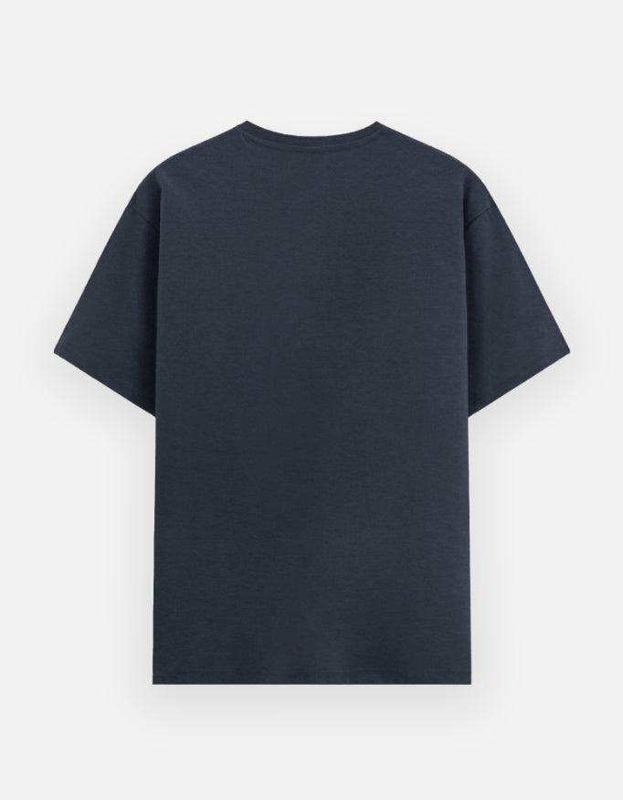 Inksara premium black oversized t-shirt featuring white Bhiya Ra box logo design, Indori slang streetwear fashion for men and women.