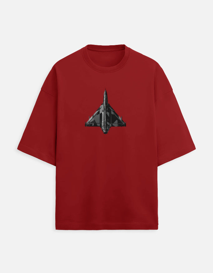 Tejas Fighter Jet Minimalist T-shirt for Men - Inksara Streetwear