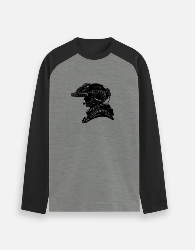 army helmet Minimalist T-shirt for Men - Inksara Streetwear