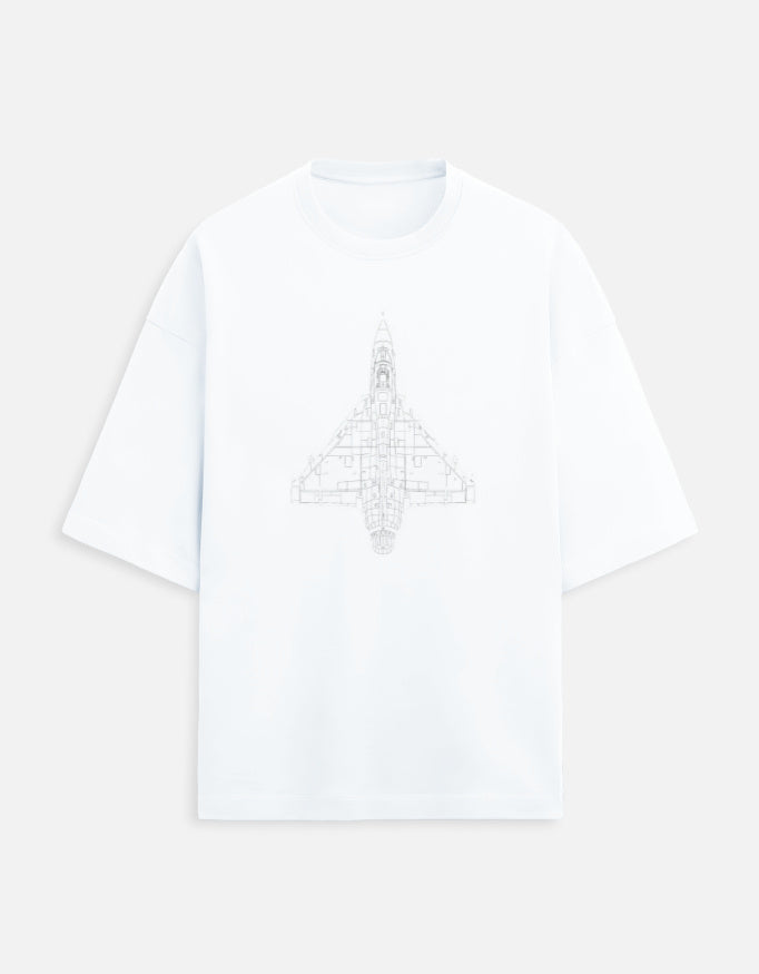 tejas jet Minimalist T-shirt for Men - Inksara Streetwear