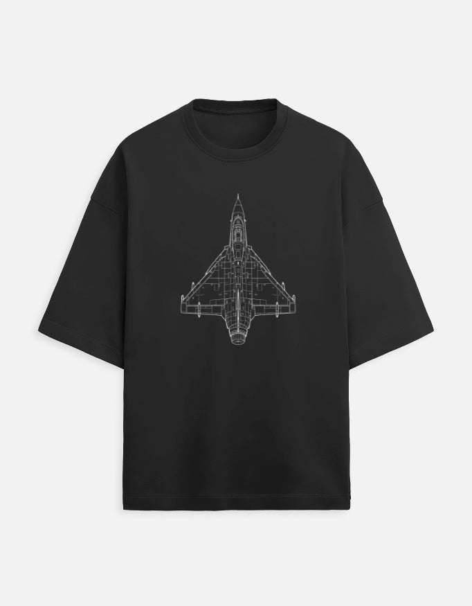 tejas jet Minimalist T-shirt for Men - Inksara Streetwear