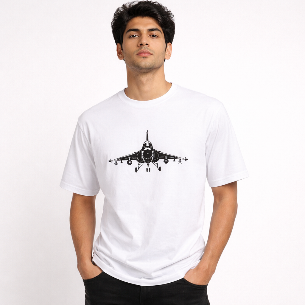 tejas jet Minimalist T-shirt for Men - Inksara Streetwear
