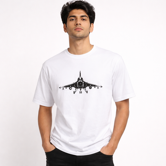tejas jet Minimalist T-shirt for Men - Inksara Streetwear